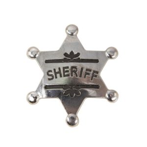 Estrela de xerife em metal